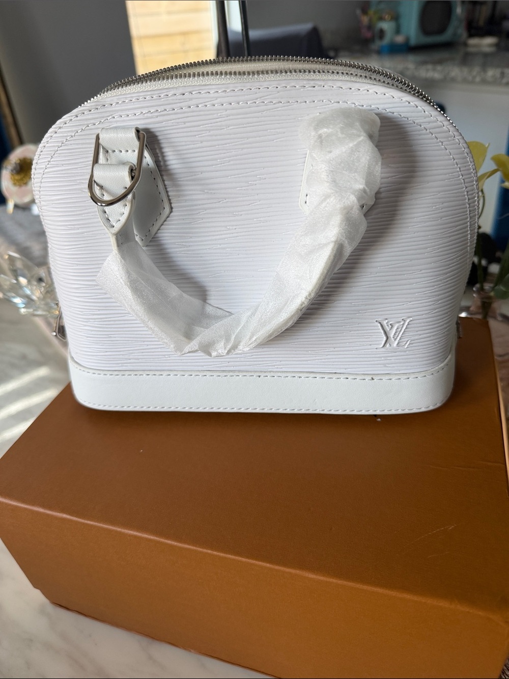 White Epi Alma BB Satchel
